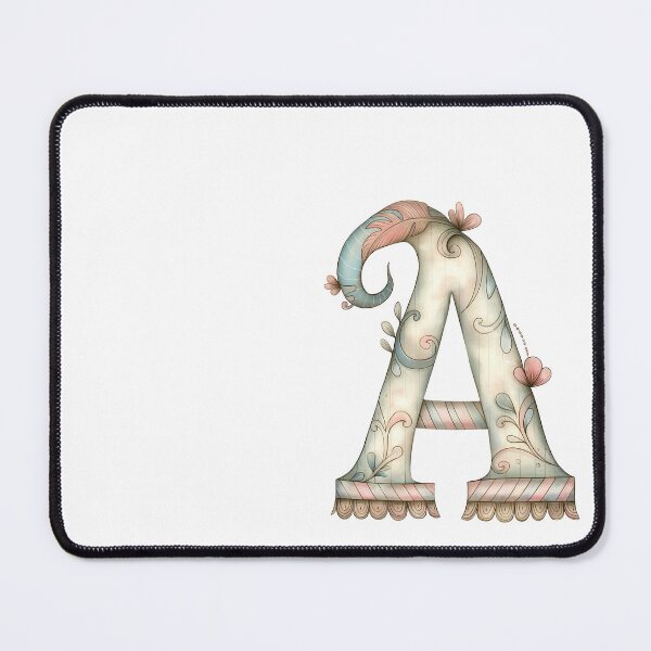 Item preview, Letter A Monogram, Fancy Letter A, Grunge Style Letter A designed and sold by FernLiz.