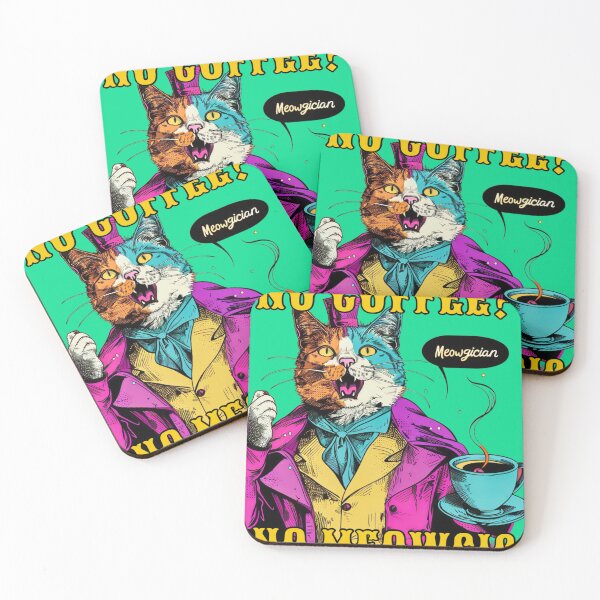 Item preview, No Coffee? No Meowgic designed and sold by FabulDeco2022.