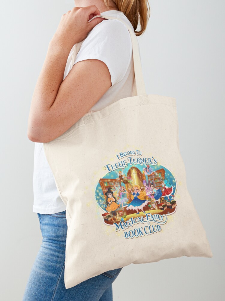 Thumbnail 1 of 5, Tote Bag, I Belong To Teelie Turner's Magical Fairy Book Club~Join Today~Yellow™ designed and sold by FairyBookClub.