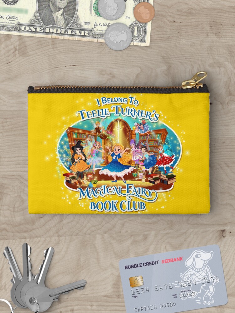 Thumbnail 3 of 4, Zipper Pouch, I Belong To Teelie Turner's Magical Fairy Book Club~Join Today~Yellow™ designed and sold by FairyBookClub.