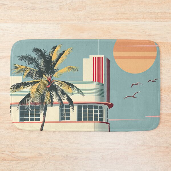 Item preview, Miami Beach Art Deco Building Poster designed and sold by blackdogshop.
