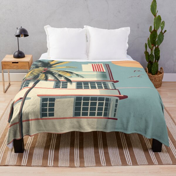 Item preview, Miami Beach Art Deco Building Poster designed and sold by blackdogshop.