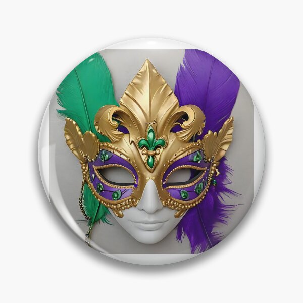 Item preview, Colorful Mardi Gras Mask Decoration designed and sold by BougieSouthern.