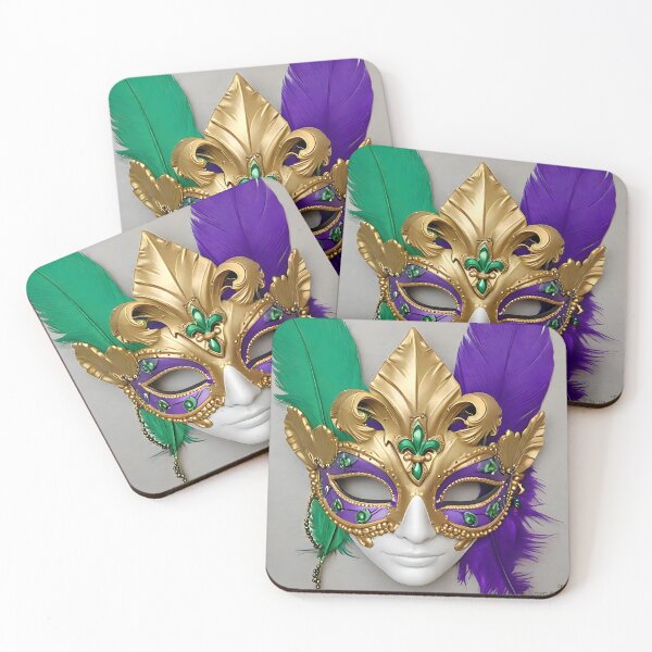 Item preview, Colorful Mardi Gras Mask Decoration designed and sold by BougieSouthern.