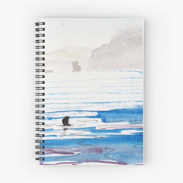Item preview, Swimmer in the sea at Sidmouth painting designed and sold by MikeJory.