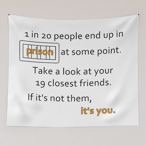 Item preview, Frequency of Prison Amongst Friends designed and sold by nerd-proverbs.