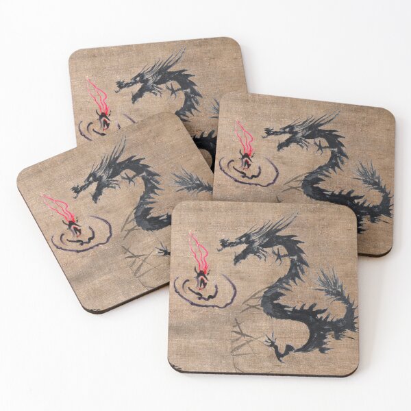 Item preview, Mystical Dragon and Flaming Pearl of Wisdom designed and sold by silklotus.