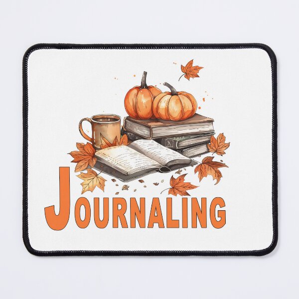 Item preview, journaling and pumpkins and coffee cup designed and sold by muta1993.