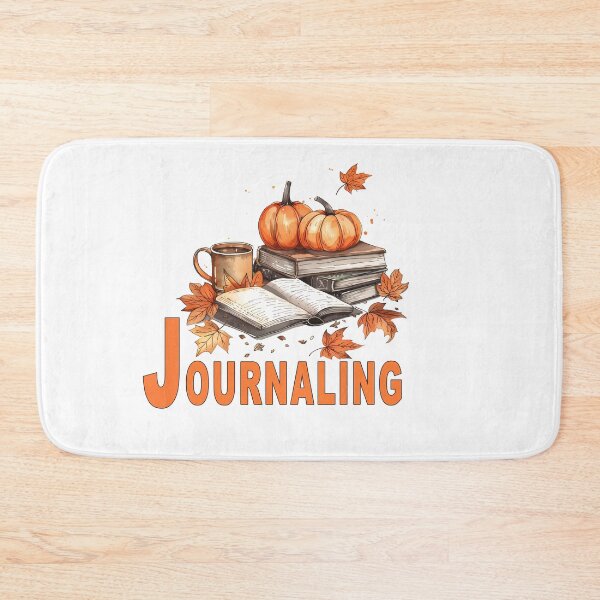 Item preview, journaling and pumpkins and coffee cup designed and sold by muta1993.