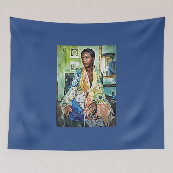 Item preview, Beautiful Nina Simone - London - Watercolor designed and sold by deusrex007.
