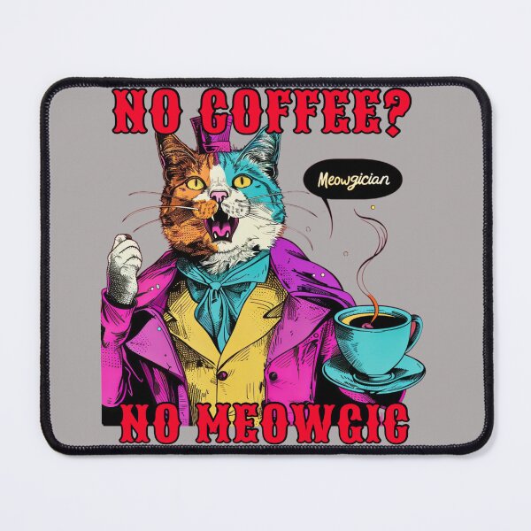 Item preview, No Coffee? No Meowgic II. designed and sold by FabulDeco2022.