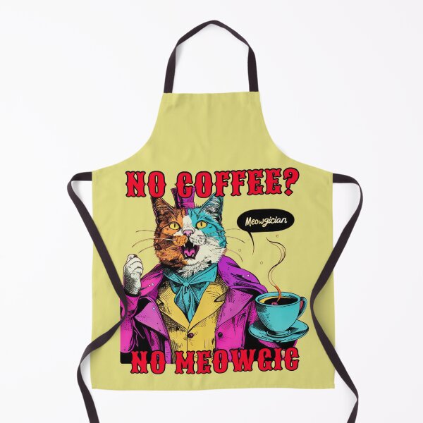 Item preview, No Coffee? No Meowgic II. designed and sold by FabulDeco2022.