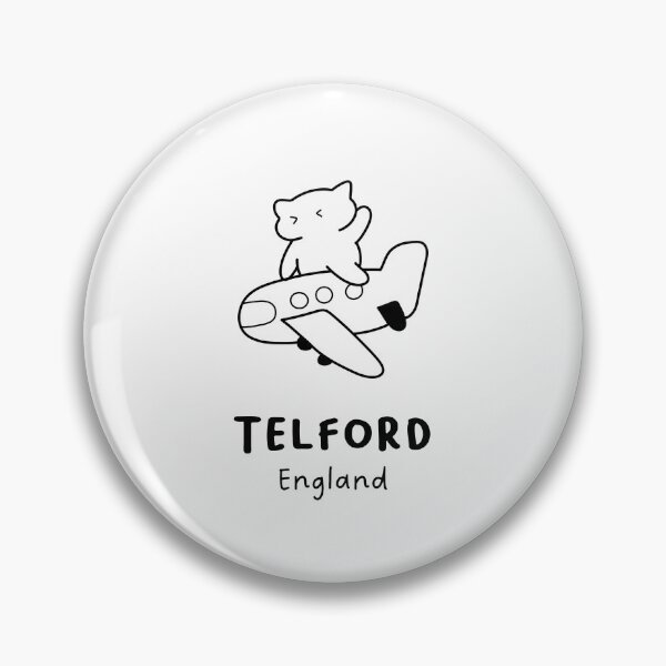 Item preview, Telford, England | Adorable Cat on Plane Design | Airplane Illustration | Cat's Trip designed and sold by RM-Journey.