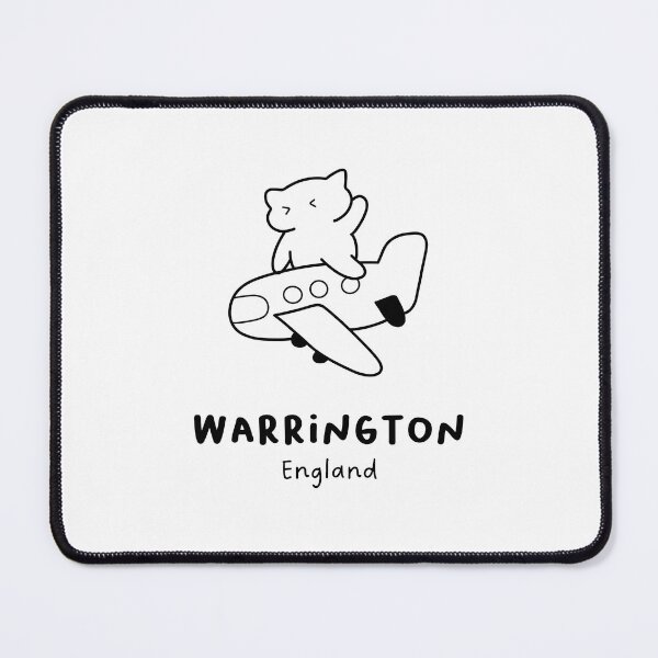 Item preview, Warrington, England | Adorable Cat on Plane Design | Airplane Illustration | Cat's Trip designed and sold by RM-Journey.
