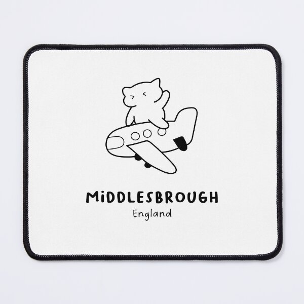 Item preview, Middlesbrough, England | Adorable Cat on Plane Design | Airplane Illustration | Cat's Trip designed and sold by RM-Journey.