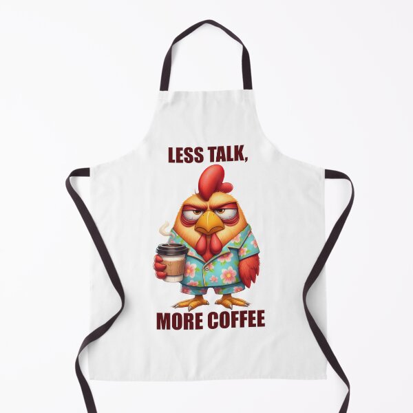 Item preview, Less Talk, More Coffee. Rooster designed and sold by BanShopDG.
