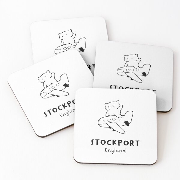 Item preview, Stockport, England | Adorable Cat on Plane Design | Airplane Illustration | Cat's Trip designed and sold by RM-Journey.