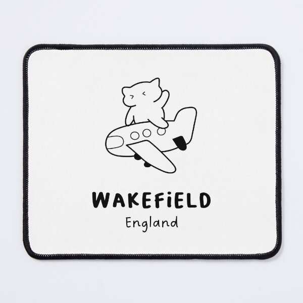 Item preview, Wakefield, England | Adorable Cat on Plane Design | Airplane Illustration | Cat's Trip designed and sold by RM-Journey.