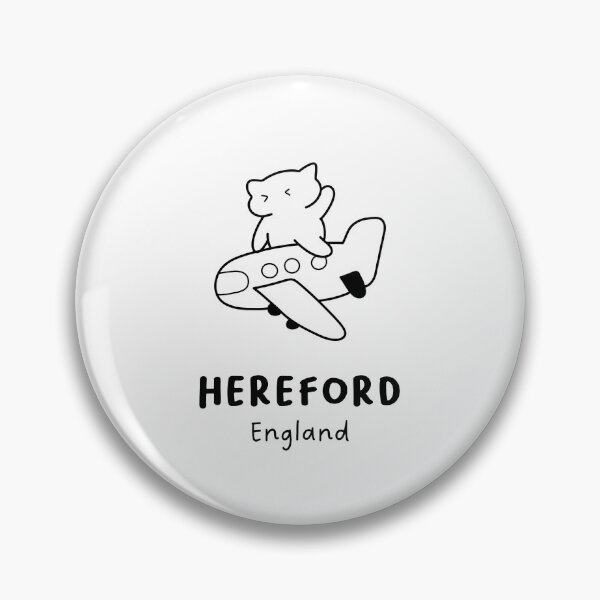 Item preview, Hereford, England | Adorable Cat on Plane Design | Airplane Illustration | Cat's Trip designed and sold by RM-Journey.