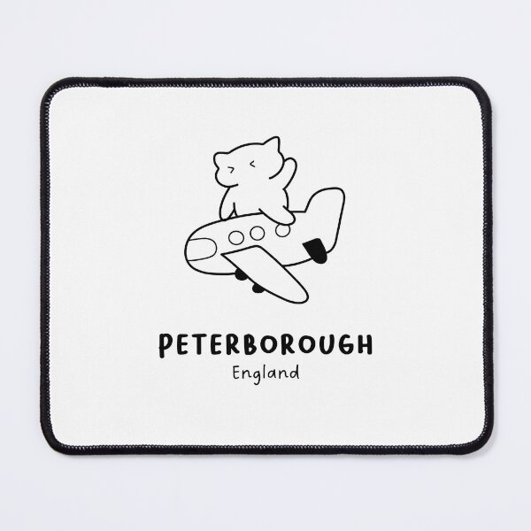 Item preview, Peterborough, England | Adorable Cat on Plane Design | Airplane Illustration | Cat's Trip designed and sold by RM-Journey.