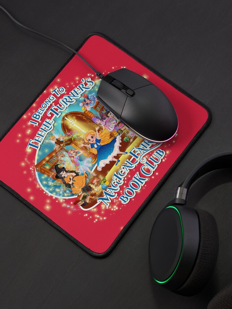 Thumbnail 4 of 5, Mouse Pad, I Belong To Teelie Turner's Magical Fairy Book Club~Join Today~Red™ designed and sold by FairyBookClub.