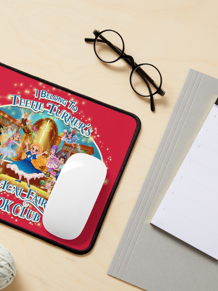 Thumbnail 3 of 5, Mouse Pad, I Belong To Teelie Turner's Magical Fairy Book Club~Join Today~Red™ designed and sold by FairyBookClub.