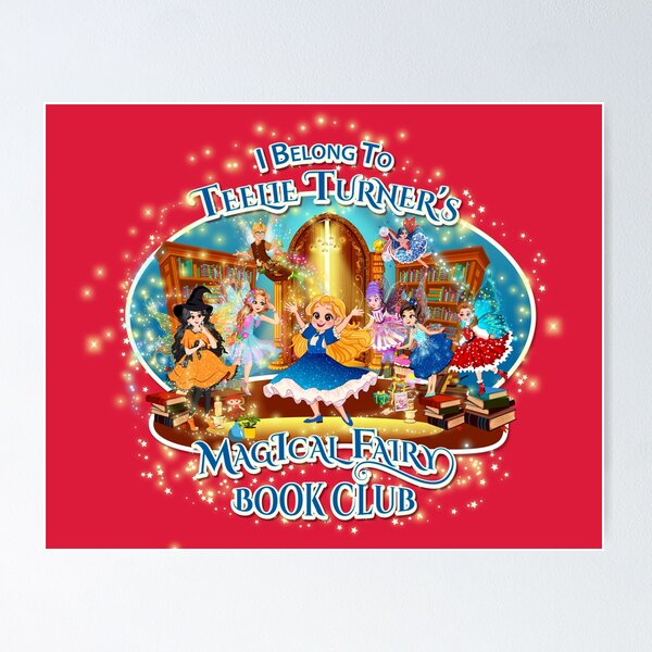Item preview, I Belong To Teelie Turner's Magical Fairy Book Club~Join Today~Red™ designed and sold by FairyBookClub.