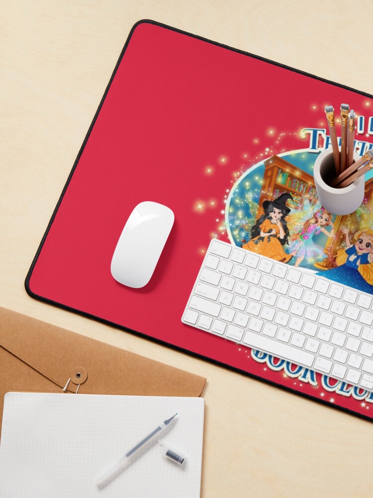 Thumbnail 3 of 5, Mouse Pad, I Belong To Teelie Turner's Magical Fairy Book Club~Join Today~Red™ designed and sold by FairyBookClub.