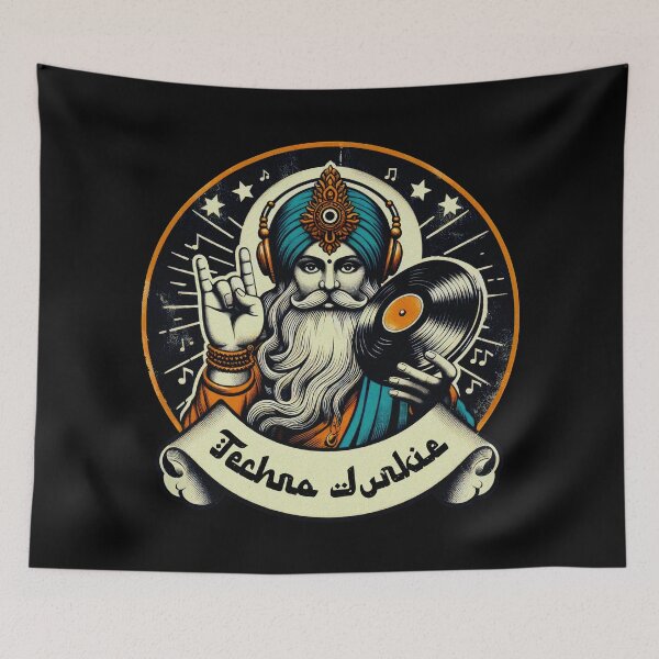 Item preview, Techno Junkie - Hindi DJ Music Life designed and sold by Urban-Alien.