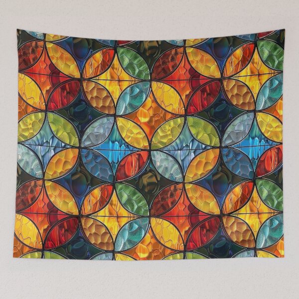 Item preview, Patrón de vidriera circular designed and sold by purelypatterns.