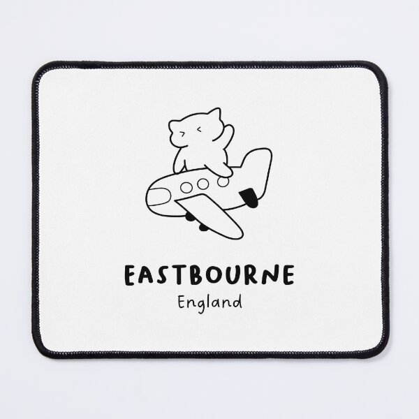 Item preview, Eastbourne, England | Adorable Cat on Plane Design | Airplane Illustration | Cat's Trip designed and sold by RM-Journey.