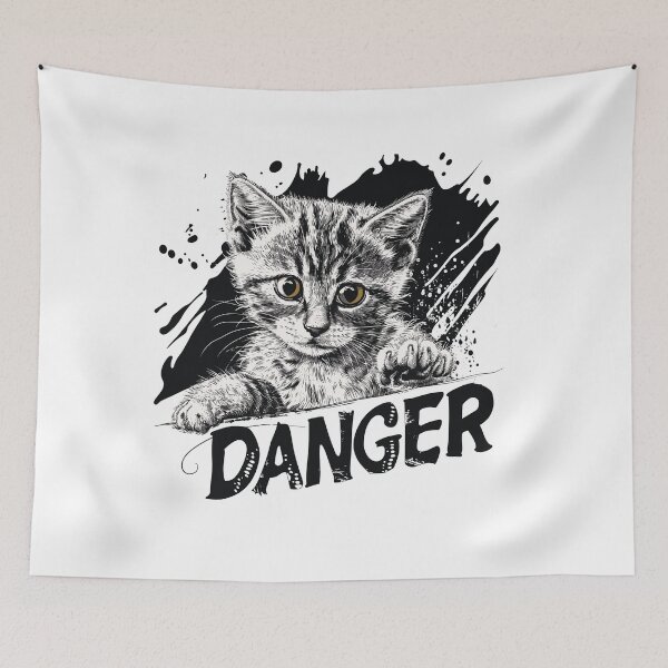 Item preview, Dangerous Cute Cat  designed and sold by Liededrom..