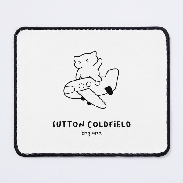Item preview, Sutton Coldfield, England | Adorable Cat on Plane Design | Airplane Illustration | Cat's Trip designed and sold by RM-Journey.
