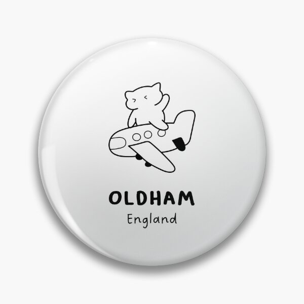 Item preview, Oldham, England | Adorable Cat on Plane Design | Airplane Illustration | Cat's Trip designed and sold by RM-Journey.
