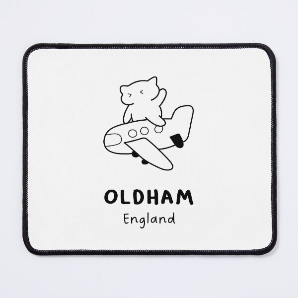 Item preview, Oldham, England | Adorable Cat on Plane Design | Airplane Illustration | Cat's Trip designed and sold by RM-Journey.