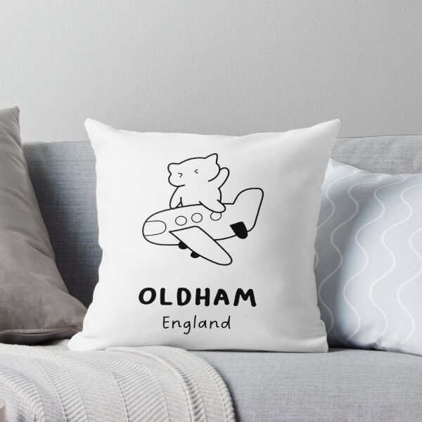 Item preview, Oldham, England | Adorable Cat on Plane Design | Airplane Illustration | Cat's Trip designed and sold by RM-Journey.