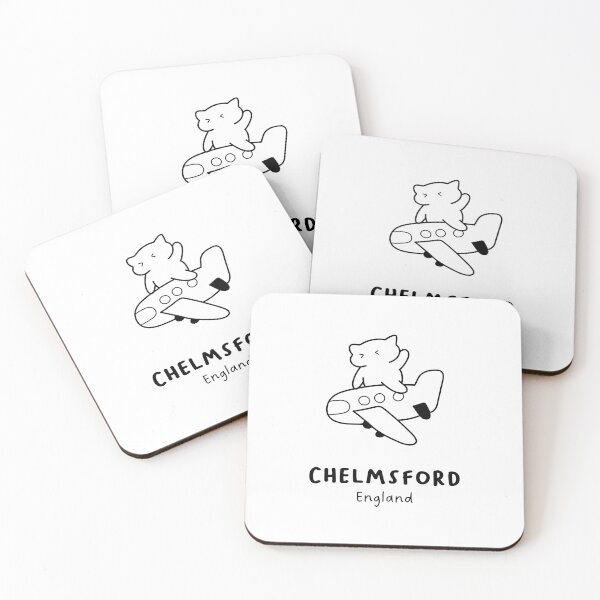 Item preview, Chelmsford, England | Adorable Cat on Plane Design | Airplane Illustration | Cat's Trip designed and sold by RM-Journey.