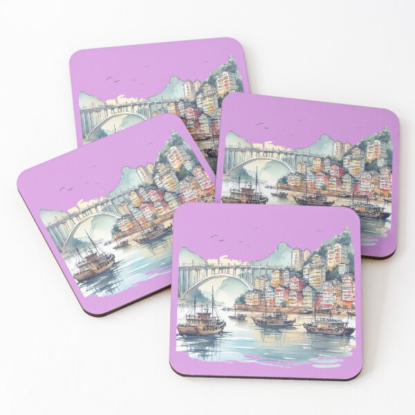 Item preview, Scenic Coastal City in China Sketch ,  designed and sold by PaintMeWorld.