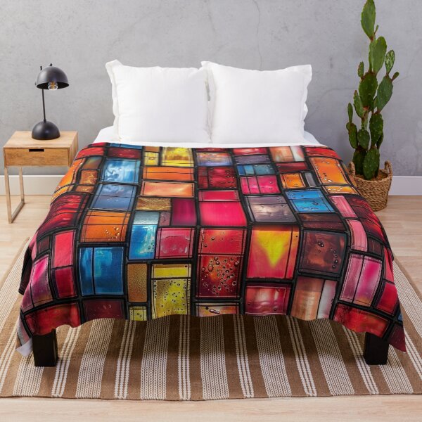 Item preview, Rectangular Stained Glass Window Pattern designed and sold by purelypatterns.