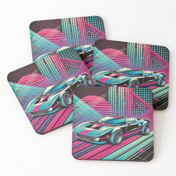 Item preview, Neon Speed Classic Car Design designed and sold by Gold Turtle  Lina.