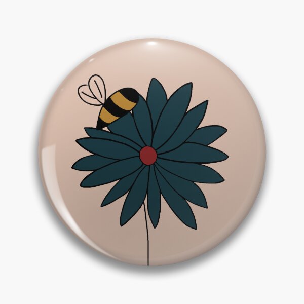Item preview, Boho Flower With Bee designed and sold by OldSoulKraft.