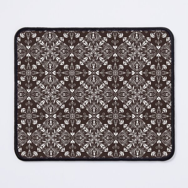Item preview, Brown and white seamless ornamental pattern designed and sold by Abizola.
