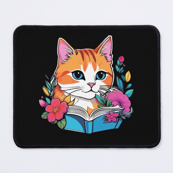 Item preview, Cute Cat Reading Book designed and sold by creativevogue.