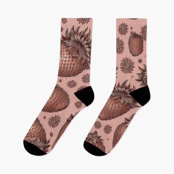Item preview, Juicy, sweet, strawberries - fruit graphics with clear contours / dark piink- brown designed and sold by My-fake-places.