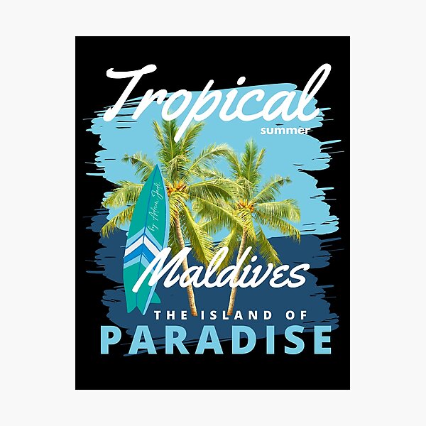 Artikel-Vorschau von Malediven, die paradiesische Insel, designt und verkauft von AdamJedi.