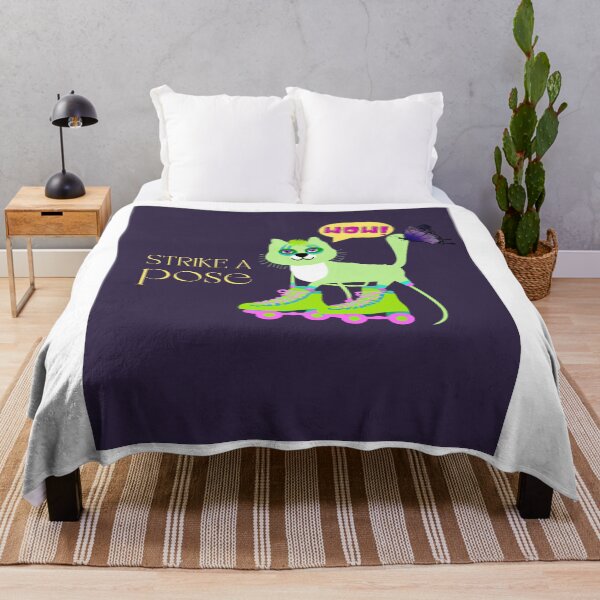 Item preview, cat on green wheels strikes a pose designed and sold by gridin828.