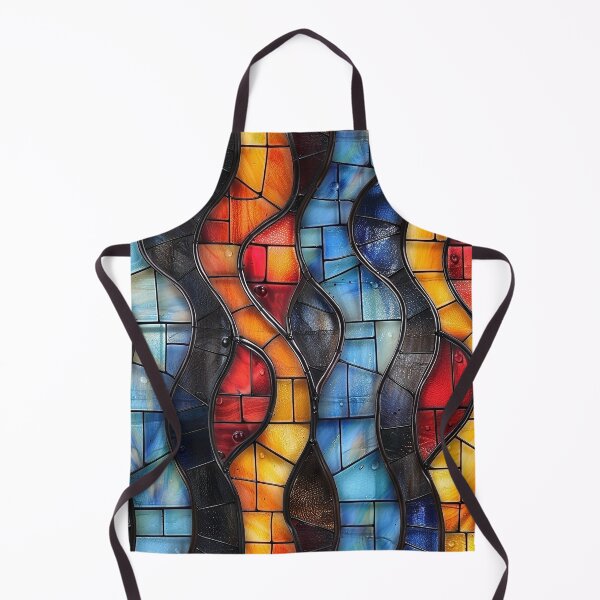 Item preview, Swirly Stained Glass Window Pattern designed and sold by purelypatterns.