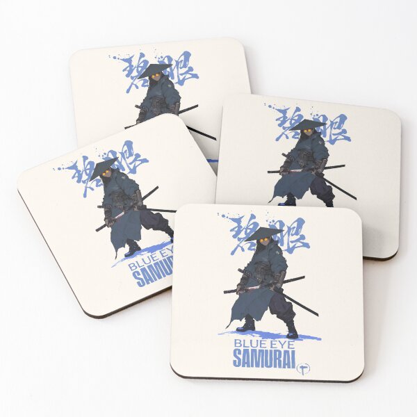 Item preview, Samurai blue eye cape designed and sold by blackdogshop.