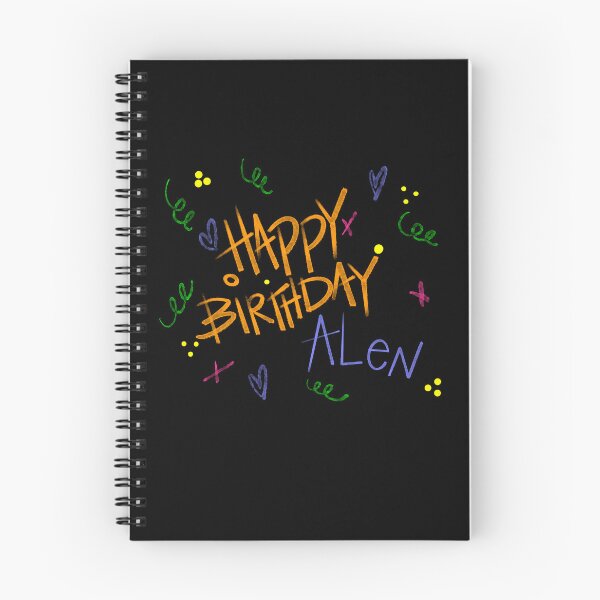 Item preview, HAPPY BIRTHDAY ALEN CUSTOM NAME designed and sold by GIVENGRACE.ART.