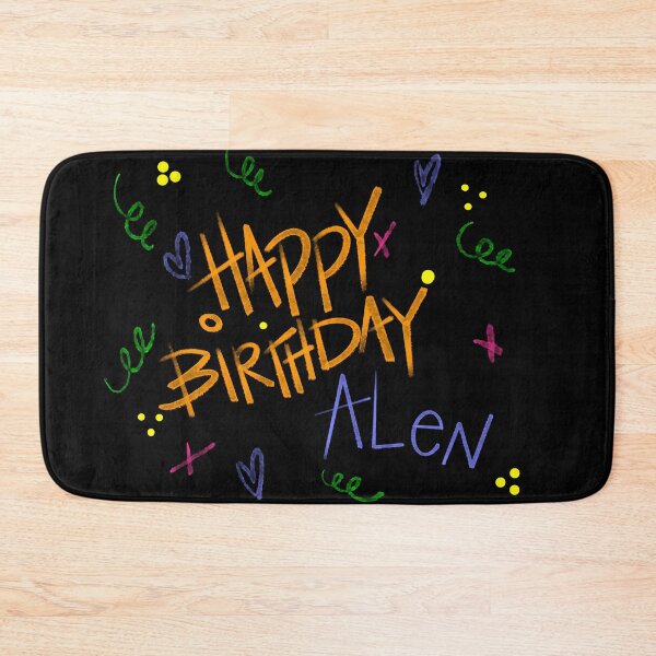 Item preview, HAPPY BIRTHDAY ALEN CUSTOM NAME designed and sold by GIVENGRACE.ART.